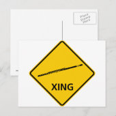 CARTE POSTALE SYMBOLE DE LA ROUTE DU PARCOURS DE FLUTE (Devant / Derrière)