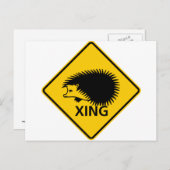 Carte Postale SYMBOLE DE LA ROUTE DU PASSAGE DE HÊdgehog (Devant / Derrière)