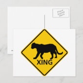 CARTE POSTALE SYMBOLE DE LA ROUTE DU PONT-PARCOURANT (Devant / Derrière)