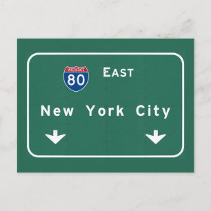 Carte Postale Symbole de la route nationale de New York