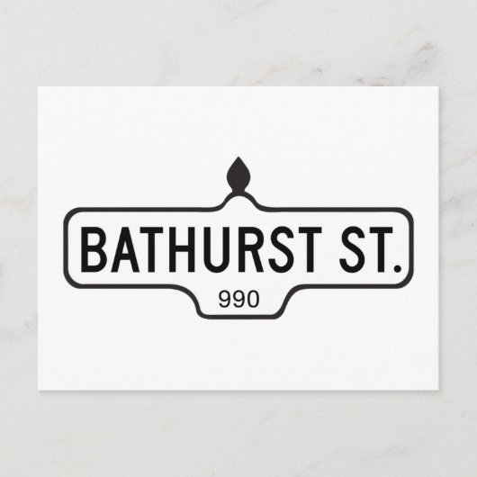Carte Postale Symbole de la rue Bathurst, Toronto (Devant)
