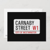 Carte Postale Symbole de la rue Carnaby (Devant / Derrière)