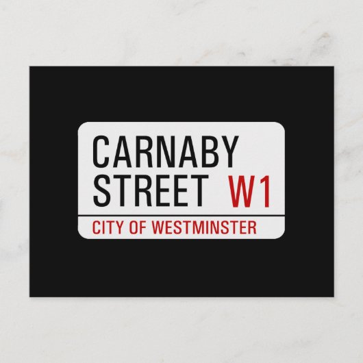 Carte Postale Symbole de la rue Carnaby (Devant)