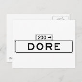Carte Postale Symbole de la rue Dore, San Francisco (Devant / Derrière)