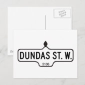 Carte Postale Symbole de la rue Dundas Ouest, Toronto (Devant / Derrière)