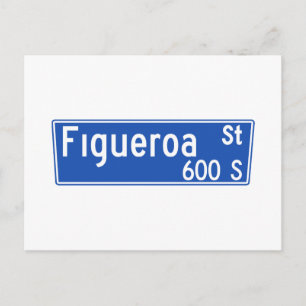 Carte Postale Symbole de la rue Figueroa, Los Angeles, CA