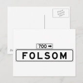 Carte Postale Symbole de la rue Folsom, San Francisco (Devant / Derrière)