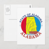 Carte Postale Symbole de l'Alabama (Devant / Derrière)