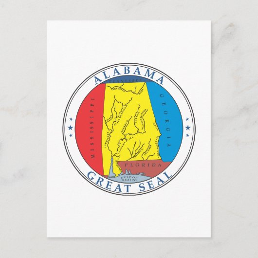 Carte Postale Symbole de l'Alabama (Devant)