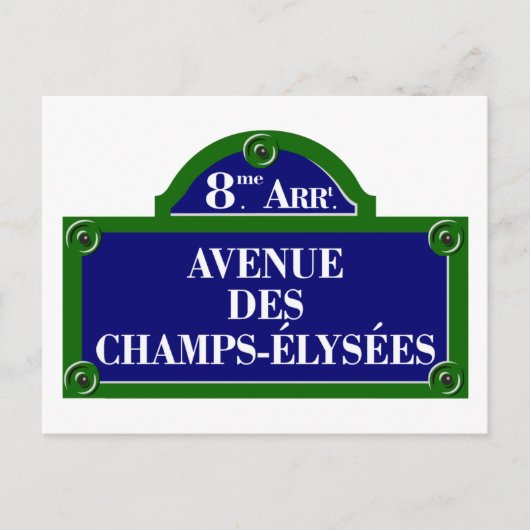 Carte Postale Symbole de l'avenue des Champs-Elysées, Paris (Devant)