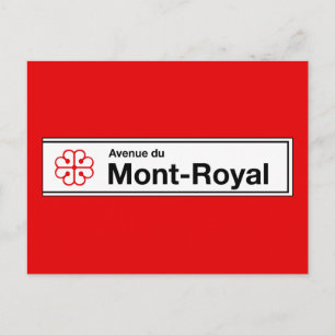 Carte Postale Symbole de l'avenue du Mont-Royal, rue Montréal