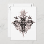 Carte postale Symbole de l'Équilibre (Devant / Derrière)