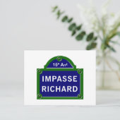 Carte Postale Symbole de l'Impasse Richard, Paris Street (Debout devant)
