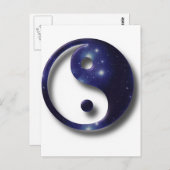 Carte Postale Symbole de l'univers Yin et Yang (Devant / Derrière)