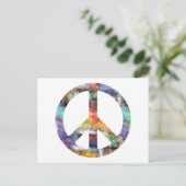 Carte Postale Symbole de paix artistique (Debout devant)