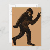 Carte Postale SYMBOLE DE PAIX Bigfoot (Devant / Derrière)