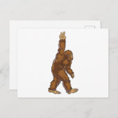 Carte Postale SYMBOLE DE PAIX Bigfoot (Devant / Derrière)