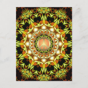 Carte postale Symbole de Paix Énergie Nature