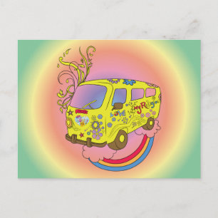 Carte Postale Symbole de Paix Hippie des années 60 Faire l'amour