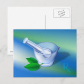 Carte Postale Symbole de pharmacie (Devant / Derrière)