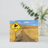 Carte Postale Symbole de porc volant (Debout devant)