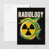 Carte Postale Symbole de radiologie Radiologue aux rayons X (Devant / Derrière)