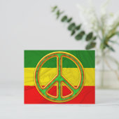 Carte Postale Symbole de Rasta Peace (Debout devant)