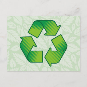 Carte Postale Symbole de recyclage