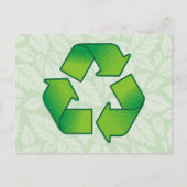 Carte Postale Symbole de recyclage (Devant)