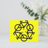 Carte Postale Symbole de recyclage (Debout devant)