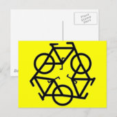 Carte Postale Symbole de recyclage (Devant / Derrière)