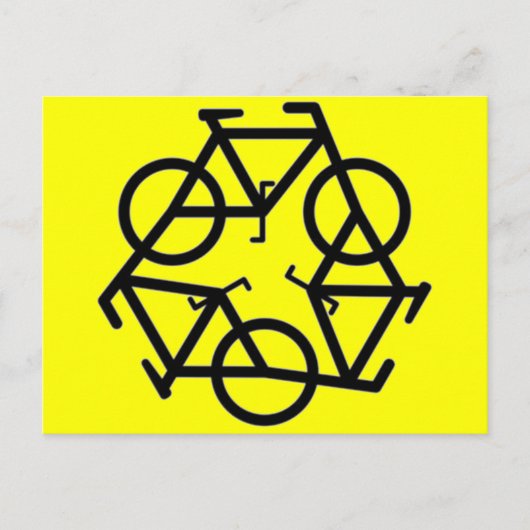 Carte Postale Symbole de recyclage (Devant)