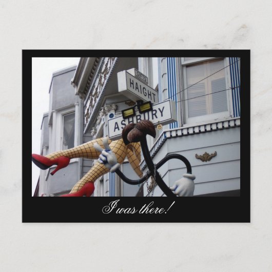 Carte Postale SYMBOLE DE RUE Haight Ashbury Californie (Devant)