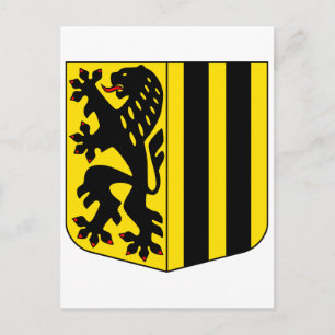 Carte Postale Symbole de Saxe Allemagne Dresden Armoiries offici