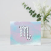 Carte Postale Symbole de Scorpio Zodiac dans Mother of Pearl Dec (Debout devant)