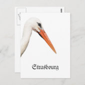 Carte Postale Symbole de Strasbourg, Alsace (Devant / Derrière)