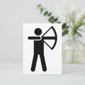 Carte Postale Symbole de tir à l'arc (Debout devant)