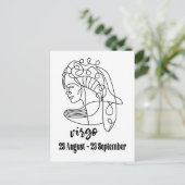 Carte Postale Symbole de virus, zodiaque (Debout devant)