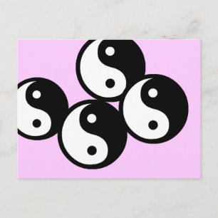 Carte Postale Symbole de Ying yang