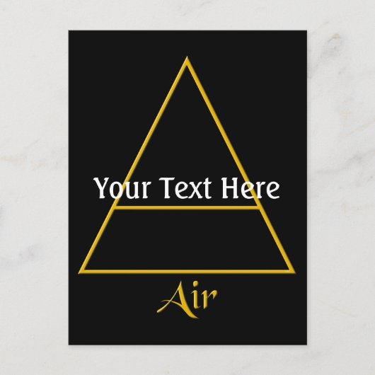 Carte Postale Symbole d'élément d'air de Falln Pagan (Devant)