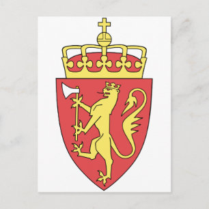 Carte Postale Symbole d'Heraldry de Norvège