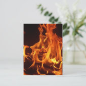 Carte Postale Symbole d'incendie de l'élément (Debout devant)