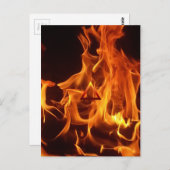 Carte Postale Symbole d'incendie de l'élément (Devant / Derrière)