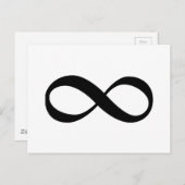 Carte Postale Symbole d'infini (Devant / Derrière)