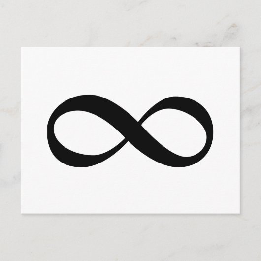 Carte Postale Symbole d'infini (Devant)