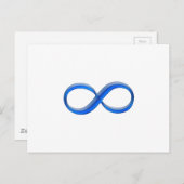 Carte Postale Symbole d'infini (Devant / Derrière)