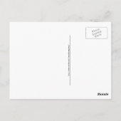 Carte Postale Symbole d'infini avec coeur d'amour rouge moderne (Dos)