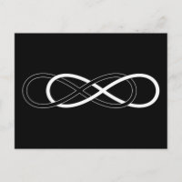 Symbole double infini - noir & blanc
