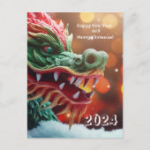 Carte Postale symbole dragon chinois 2024 (Devant)