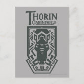 Carte Postale Symbole du bouclier THORIN OAKENSHIELD™ (Devant)